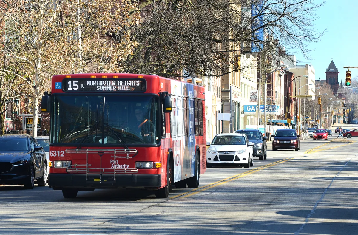 Pittsburgh bus exterior
